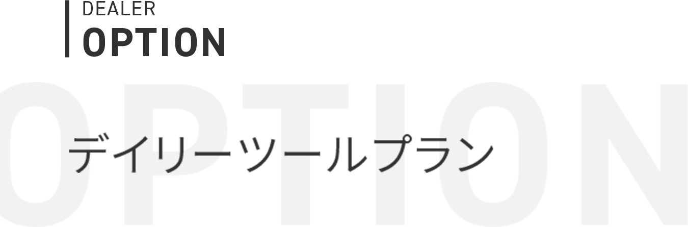 DEALER OPTION デイリーツールプラン